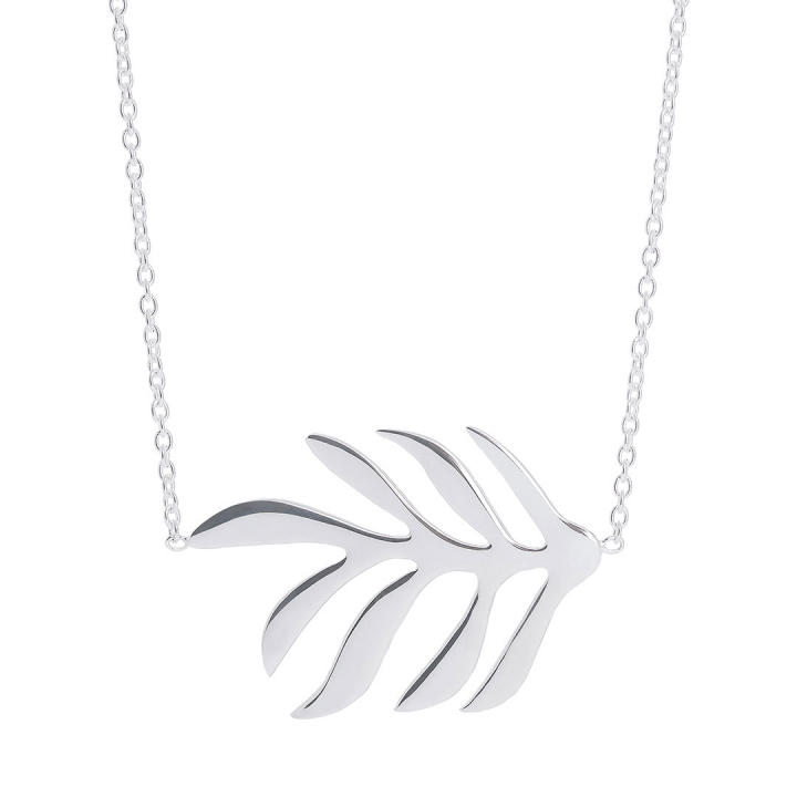 Autumn Leaf necklace Silver i gruppen Halskjede / Sølvkjede hos SCANDINAVIAN JEWELRY DESIGN (ALF-N1L503-S)