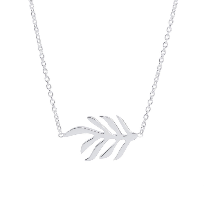 Autumn Leaf single necklace Silver i gruppen Halskjede / Sølvkjede hos SCANDINAVIAN JEWELRY DESIGN (ALF-N1M451-S)