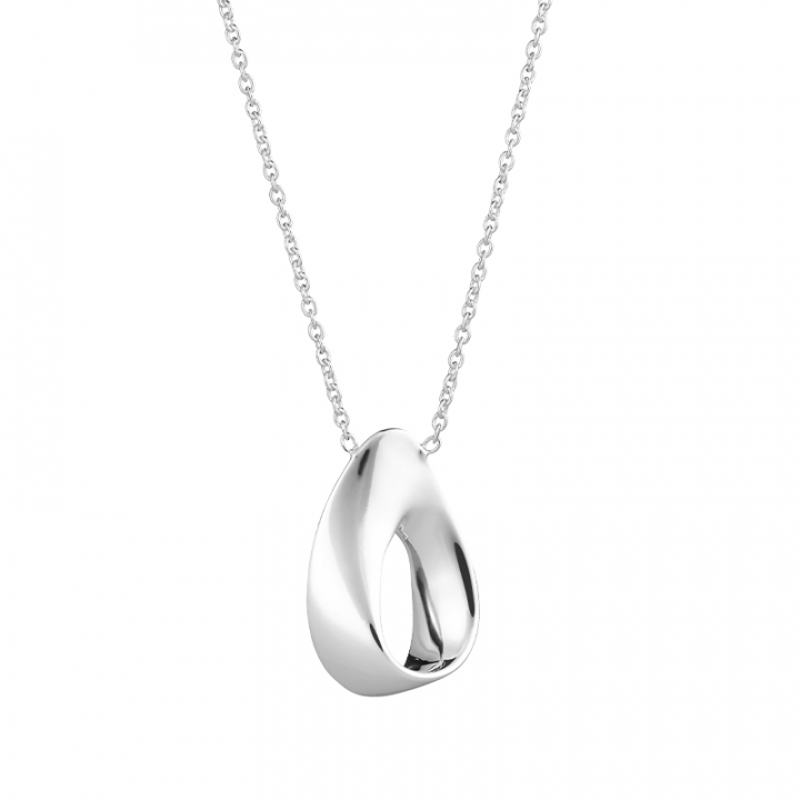 Aqua swirl Halskjede Sølv i gruppen Halskjede / Sølvkjede hos SCANDINAVIAN JEWELRY DESIGN (AQA-N22M602-S)