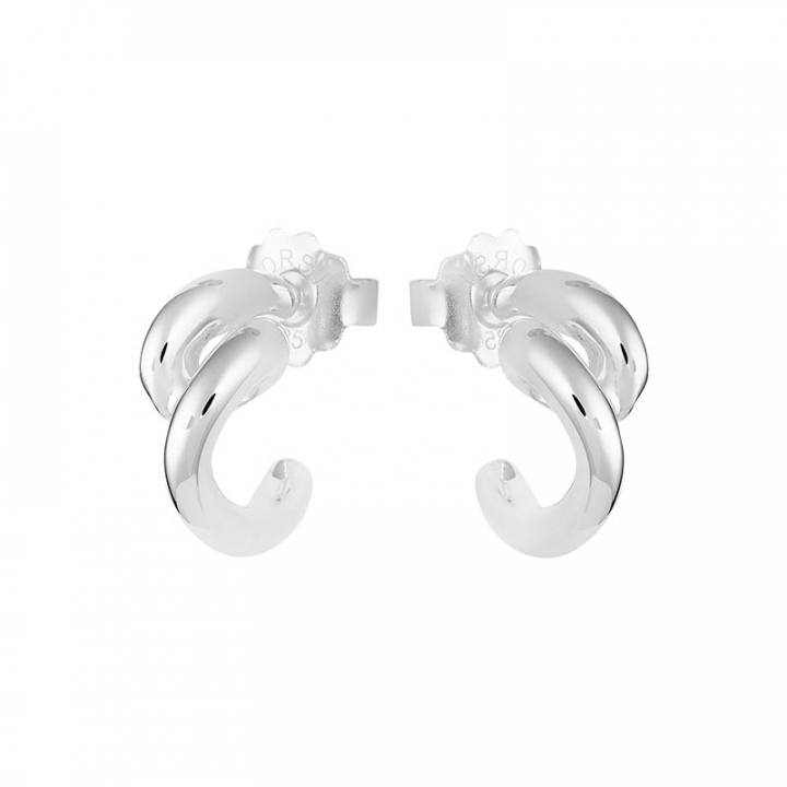 Breeze small hoops i gruppen Øredobber / Sølvøredobber hos SCANDINAVIAN JEWELRY DESIGN (BEE-E1S000-S)