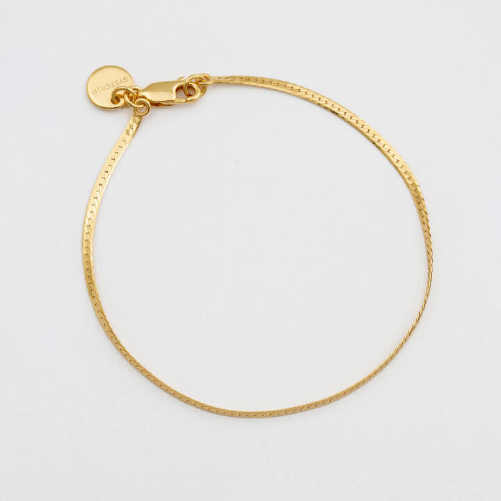 Herringbone Bracelet Gold i gruppen Armbånd / Gullarmbånd hos SCANDINAVIAN JEWELRY DESIGN (BG1221)
