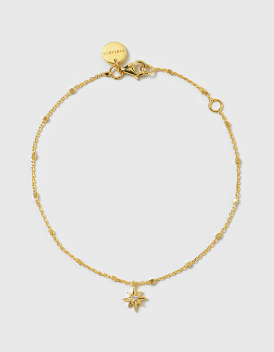 North Star Bracelet Gold i gruppen Armbånd / Gullarmbånd hos SCANDINAVIAN JEWELRY DESIGN (BG1258)