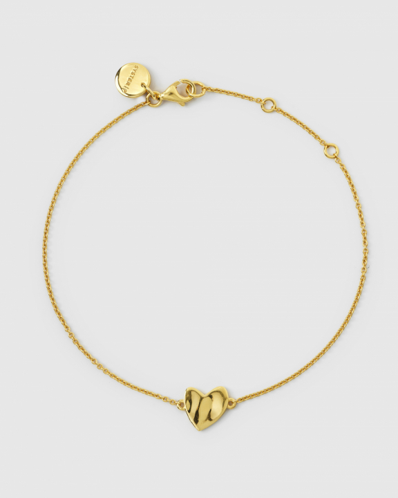 Friends Heart Bracelet Gold i gruppen Armbånd / Gullarmbånd hos SCANDINAVIAN JEWELRY DESIGN (BG1291)