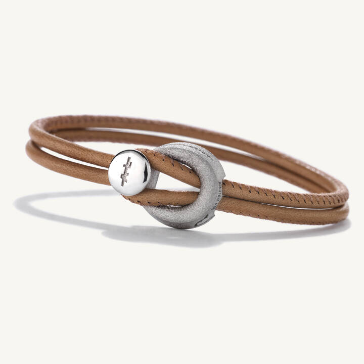 Changes Petite Leather Cognac i gruppen Armbånd hos SCANDINAVIAN JEWELRY DESIGN (CHAP-LEA316HU-COLE)