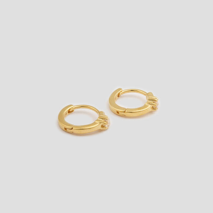 Mini Princess Hoops Gold i gruppen Øredobber hos SCANDINAVIAN JEWELRY DESIGN (EG1157)