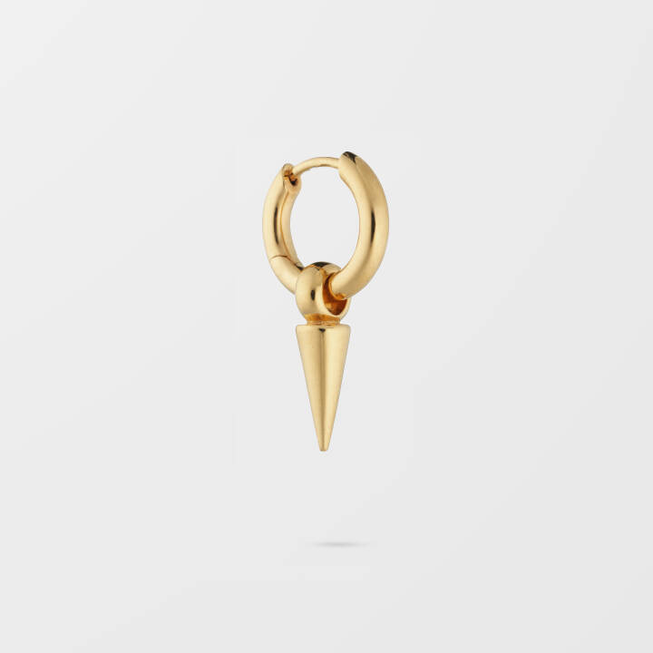 Juno Single Hoop Gold i gruppen Øredobber / Gulløredobber hos SCANDINAVIAN JEWELRY DESIGN (EG1245)
