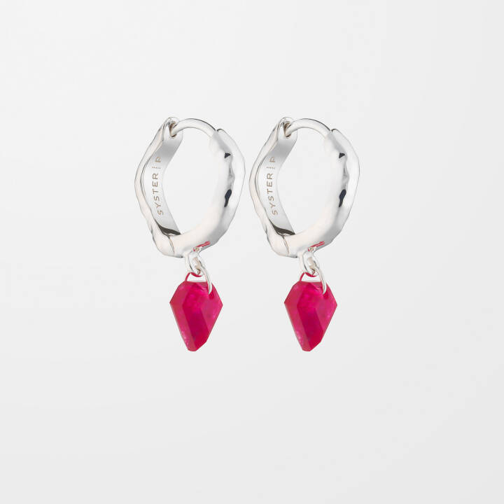 Product Image for SYSTER P Diamona Pink Quartz Øreringer Sølv