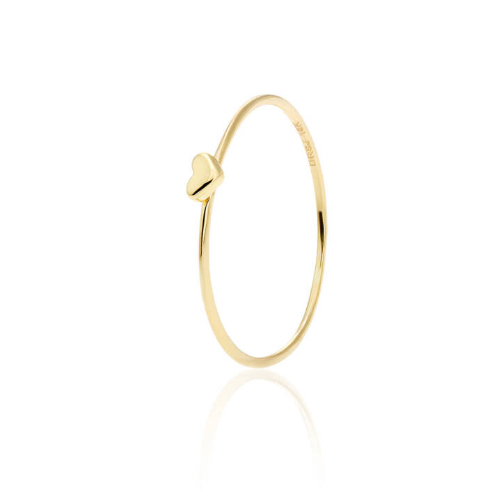 Loving Heart drop ring 16,5 Gull i gruppen Ringer / Gullringer hos SCANDINAVIAN JEWELRY DESIGN (LHT-R10160-G)