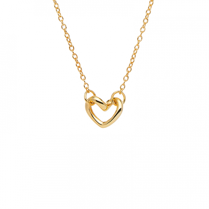 Love Vibe drop necklace gold i gruppen Halskjede / Gullkjede hos SCANDINAVIAN JEWELRY DESIGN (LVE-N14S452-G)