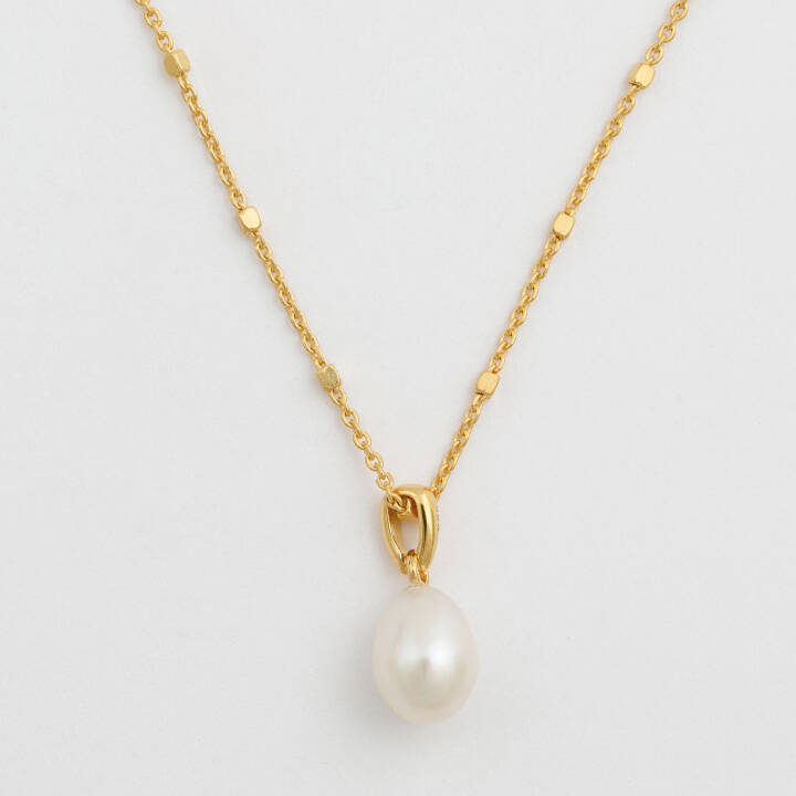 Treasure Single Pearl Halskjede Gold i gruppen Halskjede / Gullkjede hos SCANDINAVIAN JEWELRY DESIGN (NG1353)