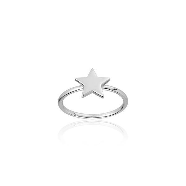 Star Ring (Sølv) i gruppen Ringer hos SCANDINAVIAN JEWELRY DESIGN (R2103RHS0)