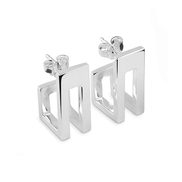 Assemble Øreringer Sølv i gruppen Øredobber / Sølvøredobber hos SCANDINAVIAN JEWELRY DESIGN (S005)