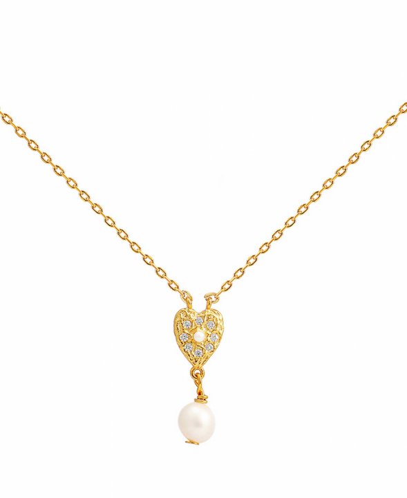 Lucia Necklace Gold i gruppen Halskjede / Gullkjede hos SCANDINAVIAN JEWELRY DESIGN (S08549G)