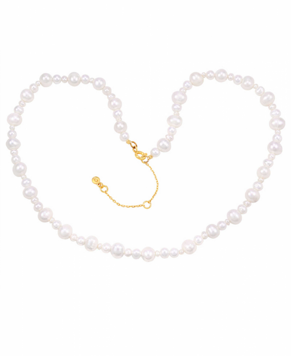 Josephine Necklace Gold i gruppen Halskjede / Gullkjede hos SCANDINAVIAN JEWELRY DESIGN (S08558G)