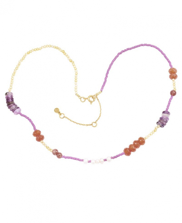 Elsie Necklace Gold i gruppen Halskjede / Gullkjede hos SCANDINAVIAN JEWELRY DESIGN (S08569G)