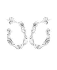 Audrey hoops Silver i gruppen Øredobber / Sølvøredobber hos SCANDINAVIAN JEWELRY DESIGN (S08601S)