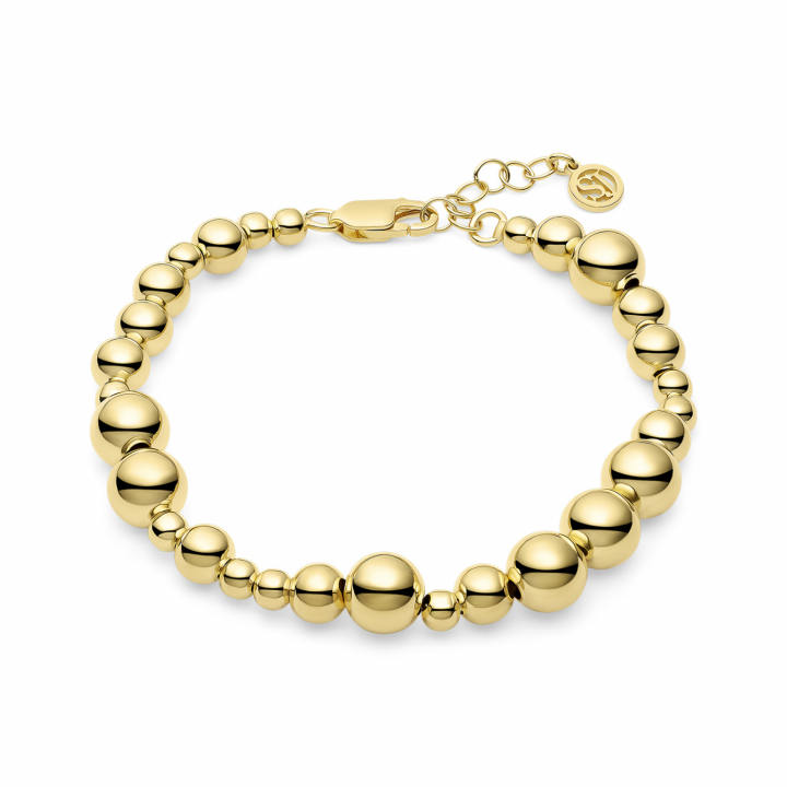 BORMIO GRANDE BRACELET Gold i gruppen Armbånd / Gullarmbånd hos SCANDINAVIAN JEWELRY DESIGN (SJ-B2598-YG)