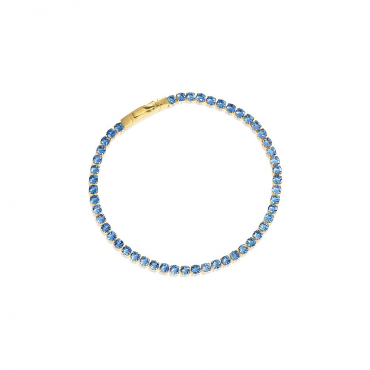 Product Image for Sif Jakobs Ellera Grande - 18k Gullpläterad, med blåa zirkoner Armbånd