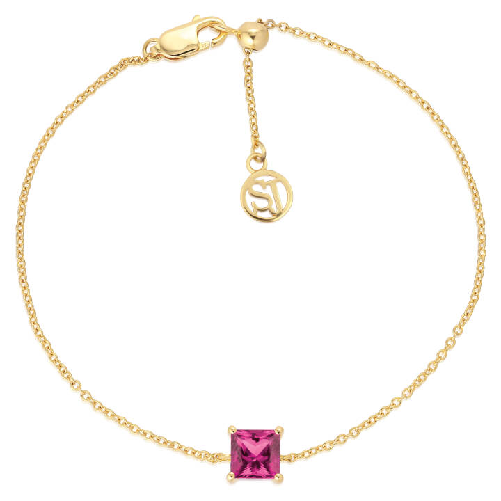 ELLERA QUADRATO Armbånd i gruppen Armbånd / Gullarmbånd hos SCANDINAVIAN JEWELRY DESIGN (SJ-B42274-PKCZ-YG)