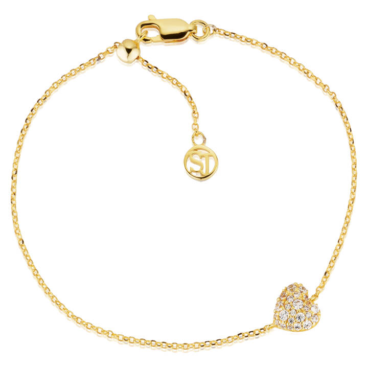 Caro Armbånd i gruppen Armbånd hos SCANDINAVIAN JEWELRY DESIGN (SJ-B72358-CZ-YG)