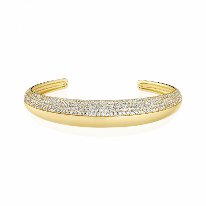 FASANO BANGLE Gold i gruppen Armbånd / Armringer hos SCANDINAVIAN JEWELRY DESIGN (SJ-BG2487-CZ-YG)