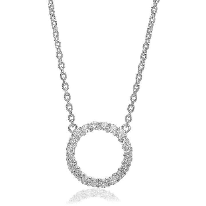 Product Image for Sif Jakobs BIELLA GRANDE Halskjede Hvite Zirkoner (Sølv) 45 cm