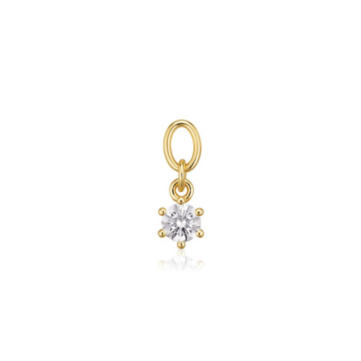 Product Image for Sif Jakobs Charm Circolo Uno - 18k Gullpläterad, med vita zirkoner Hoop