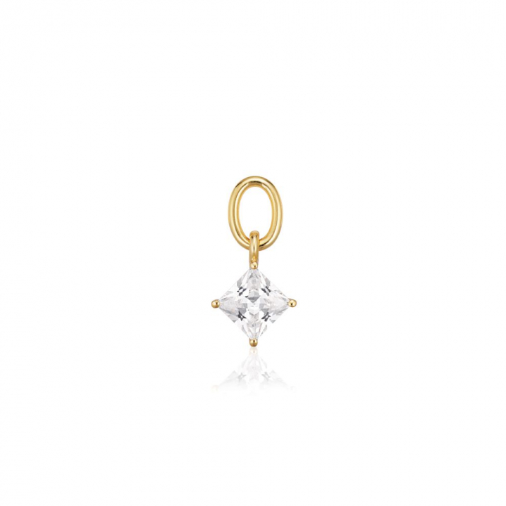 Product Image for Sif Jakobs Charm Lati Quattro - 18k Gullpläterad, med vita zirkoner Hoop