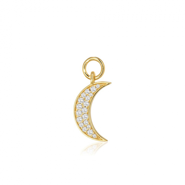 Product Image for Sif Jakobs Charm Luna - 18k Gullpläterad, med vita zirkoner Hoop