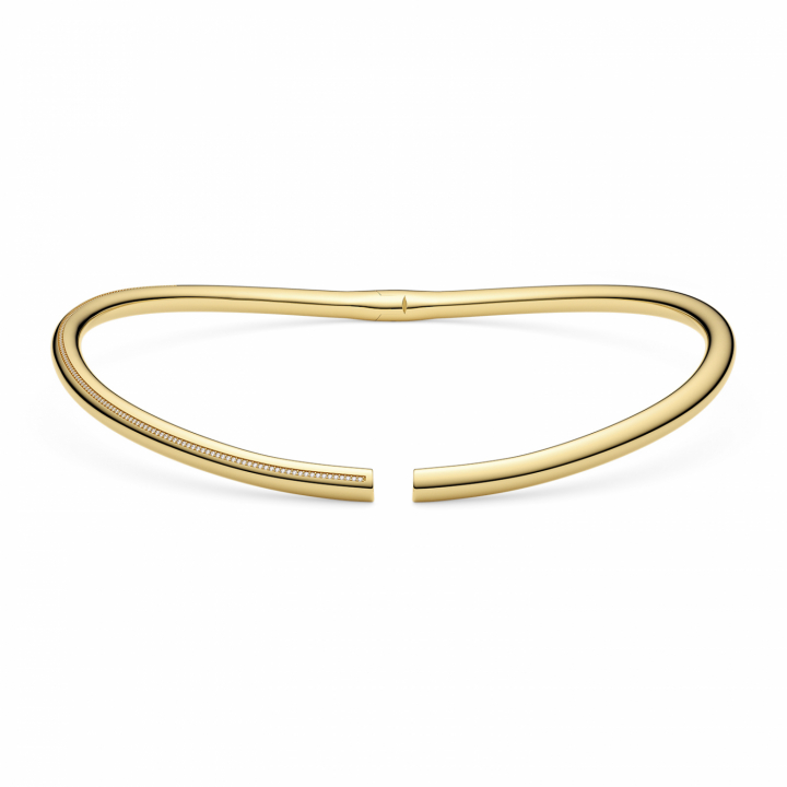 PALERMO NECKRING Gold i gruppen Halskjede / Gullkjede hos SCANDINAVIAN JEWELRY DESIGN (SJ-CH2588-CZ-YG)