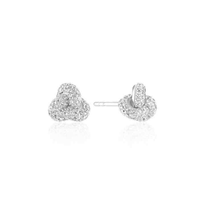 IMPERIA PICCOLO EARRINGS Silver i gruppen Øredobber / Sølvøredobber hos SCANDINAVIAN JEWELRY DESIGN (SJ-E10751-CZ)