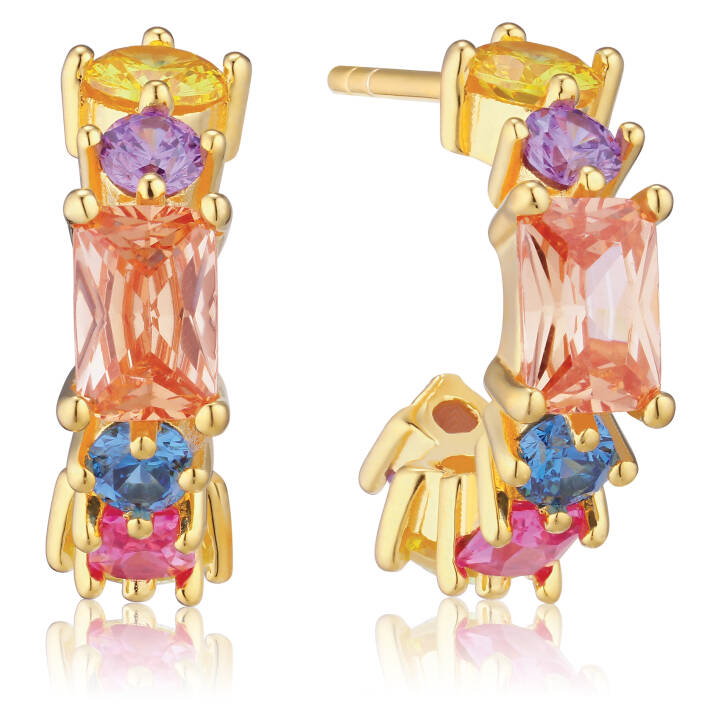 IVREA CREOLO PICCOLO Øreringer i gruppen Øredobber / Gulløredobber hos SCANDINAVIAN JEWELRY DESIGN (SJ-E12311-XCZ-YG)