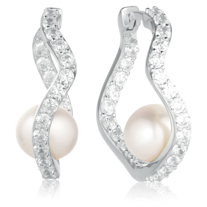 PONZA Øreringer i gruppen Øredobber / Sølvøredobber hos SCANDINAVIAN JEWELRY DESIGN (SJ-E12358-PCZ)