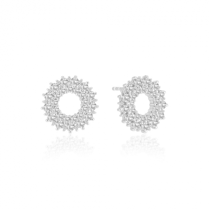 LIVIGNO EARRINGS Sølv i gruppen Øredobber hos SCANDINAVIAN JEWELRY DESIGN (SJ-E2361-CZ)