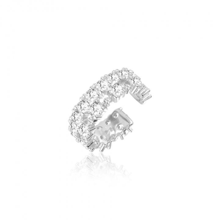 LIVIGNO EAR CUFF Sølv i gruppen Øredobber / Sølvøredobber hos SCANDINAVIAN JEWELRY DESIGN (SJ-E2365-CZ)