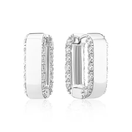 MARATEA PICCOLO Earrings Silver i gruppen Øredobber hos SCANDINAVIAN JEWELRY DESIGN (SJ-E2450-CZ)