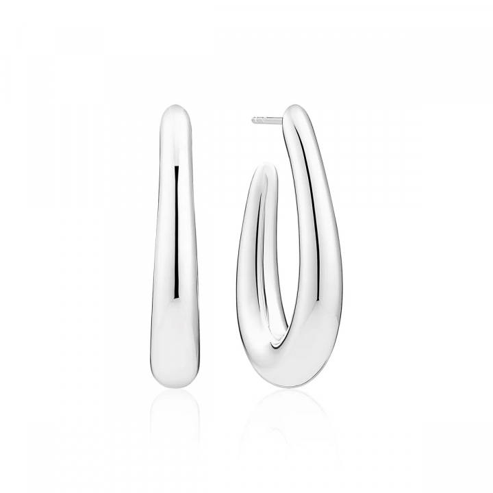 GOCCIA PIANURA GRANDE Earrings Silver i gruppen Øredobber / Sølvøredobber hos SCANDINAVIAN JEWELRY DESIGN (SJ-E2485)