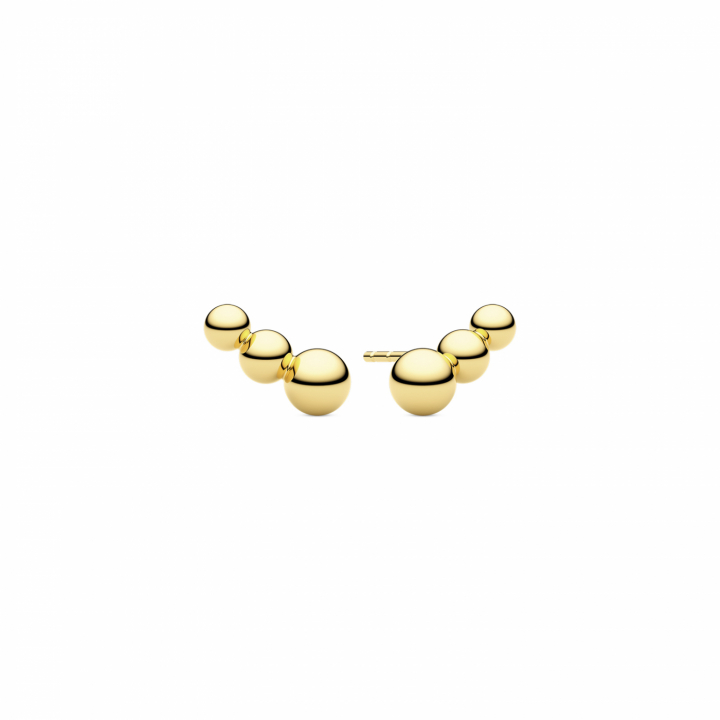 BORMIO PICCOLO EARRINGS Gold i gruppen Øredobber / Gulløredobber hos SCANDINAVIAN JEWELRY DESIGN (SJ-E2581-YG)