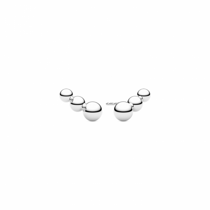 BORMIO PICCOLO EARRINGS Silver i gruppen Øredobber / Sølvøredobber hos SCANDINAVIAN JEWELRY DESIGN (SJ-E2581)