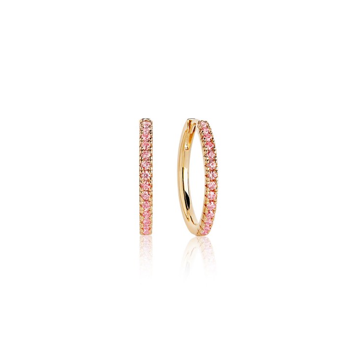 Product Image for Sif Jakobs ELLERA GRANDE Øreringer Rosa Zirkoner (Gull)