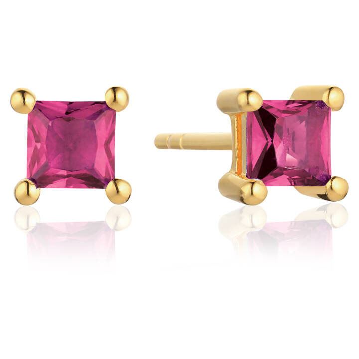 ELLERA QUADRATO Øreringer i gruppen Øredobber hos SCANDINAVIAN JEWELRY DESIGN (SJ-E42277-PKCZ-YG)