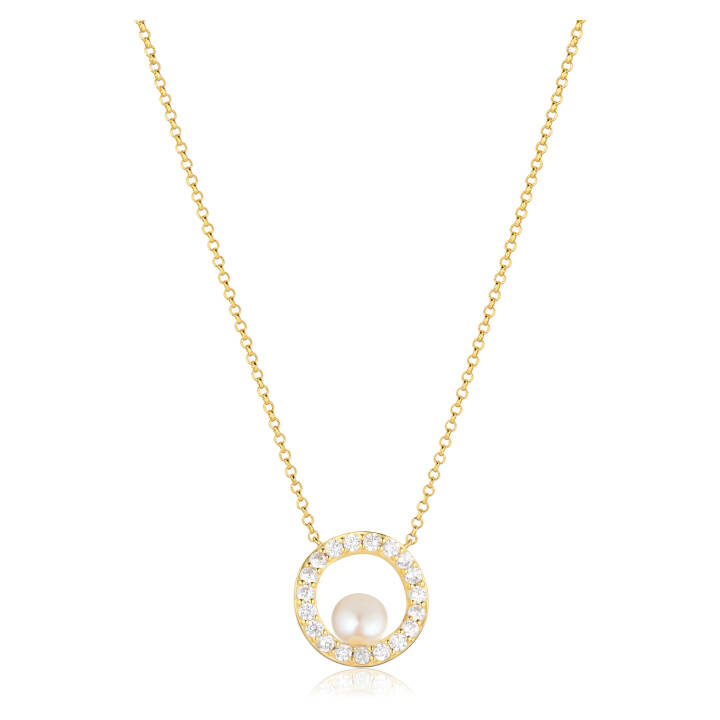 PONZA CIRCOLO Halskjede i gruppen Halskjede / Gullkjede hos SCANDINAVIAN JEWELRY DESIGN (SJ-N12348-PCZ-YG)