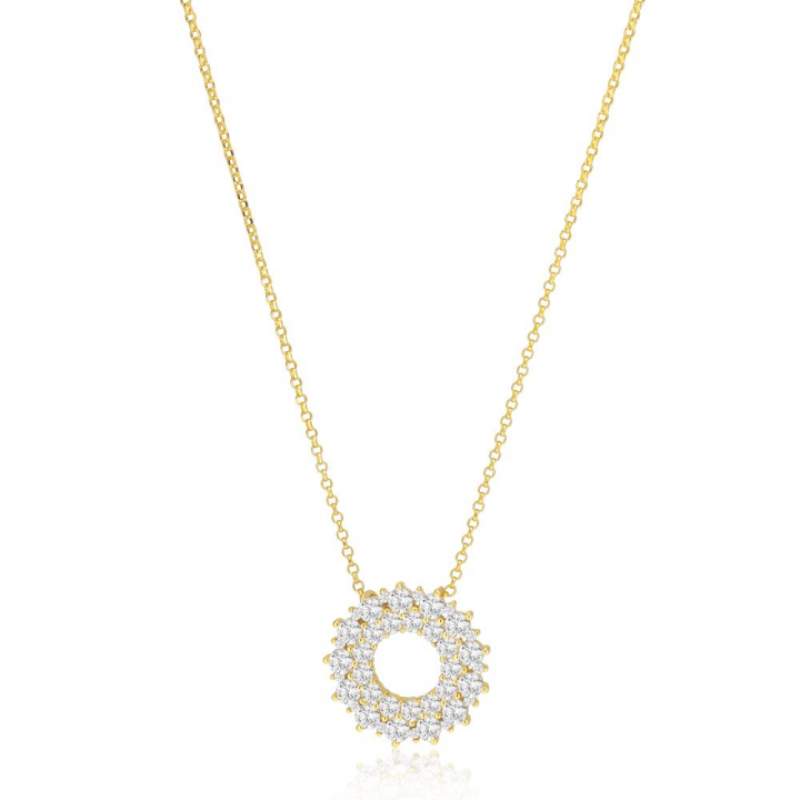LIVIGNO NECKLACE Gull i gruppen Halskjede / Gullkjede hos SCANDINAVIAN JEWELRY DESIGN (SJ-N2364-CZ-YG)