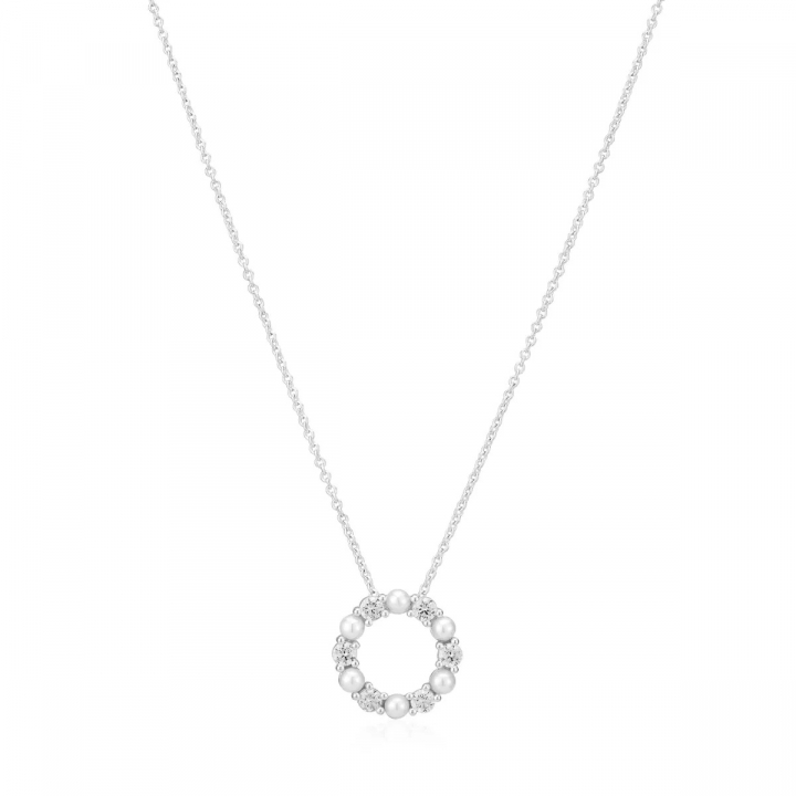 BIELLA PERLA Necklace Silver i gruppen Halskjede / Sølvkjede hos SCANDINAVIAN JEWELRY DESIGN (SJ-N2432-PCZ)