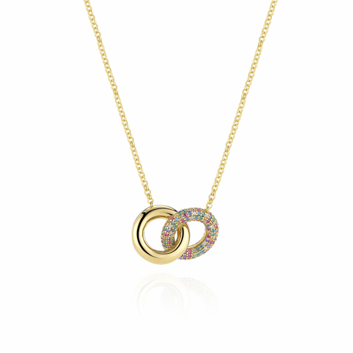 CARRARA DUE PICCOLO Necklace Gold i gruppen Halskjede / Gullkjede hos SCANDINAVIAN JEWELRY DESIGN (SJ-N2477-XCZ-YG)