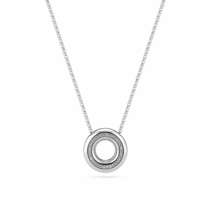 PALERMO NECKLACE Silver i gruppen Halskjede / Sølvkjede hos SCANDINAVIAN JEWELRY DESIGN (SJ-N2478-CZ)