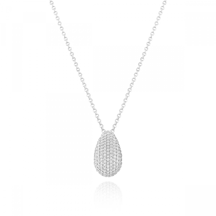 GOCCIA ALTRO necklace Silver i gruppen Halskjede / Sølvkjede hos SCANDINAVIAN JEWELRY DESIGN (SJ-N2480-CZ)