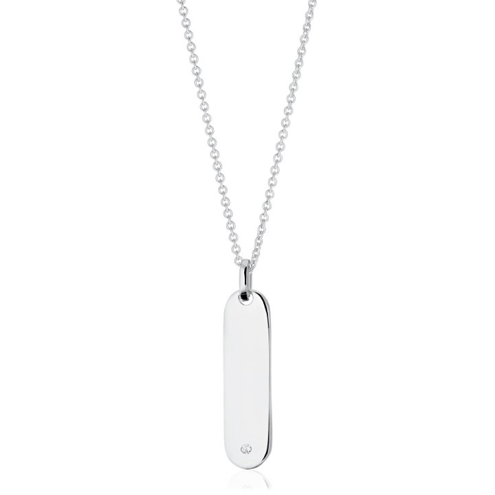 Product Image for Sif Jakobs FOLLINA LUNGO GRANDE Halskjede Hvite Zirkoner (Sølv) 45-60 cm