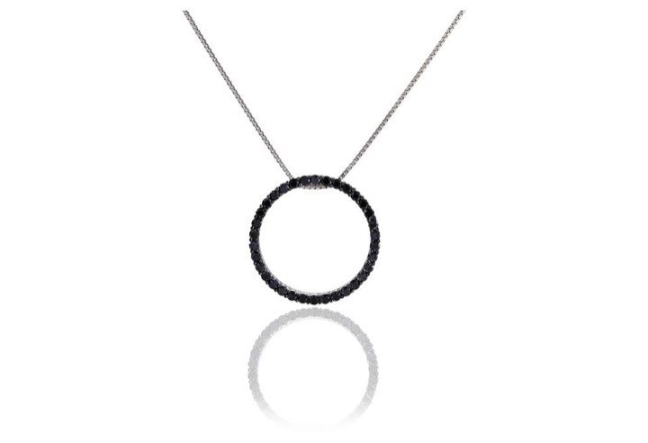 Product Image for Sif Jakobs BIELLA GRANDE Halskjede Svarte Zirkoner (Sølv) 45 cm