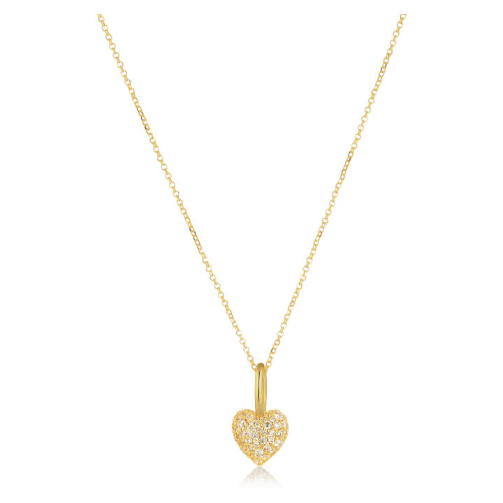 Caro Halskjede i gruppen Halskjede / Gullkjede hos SCANDINAVIAN JEWELRY DESIGN (SJ-P72356-CZ-YG)